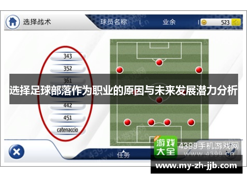 选择足球部落作为职业的原因与未来发展潜力分析 选择足球部落作为职业的原因与未来发展潜力分析